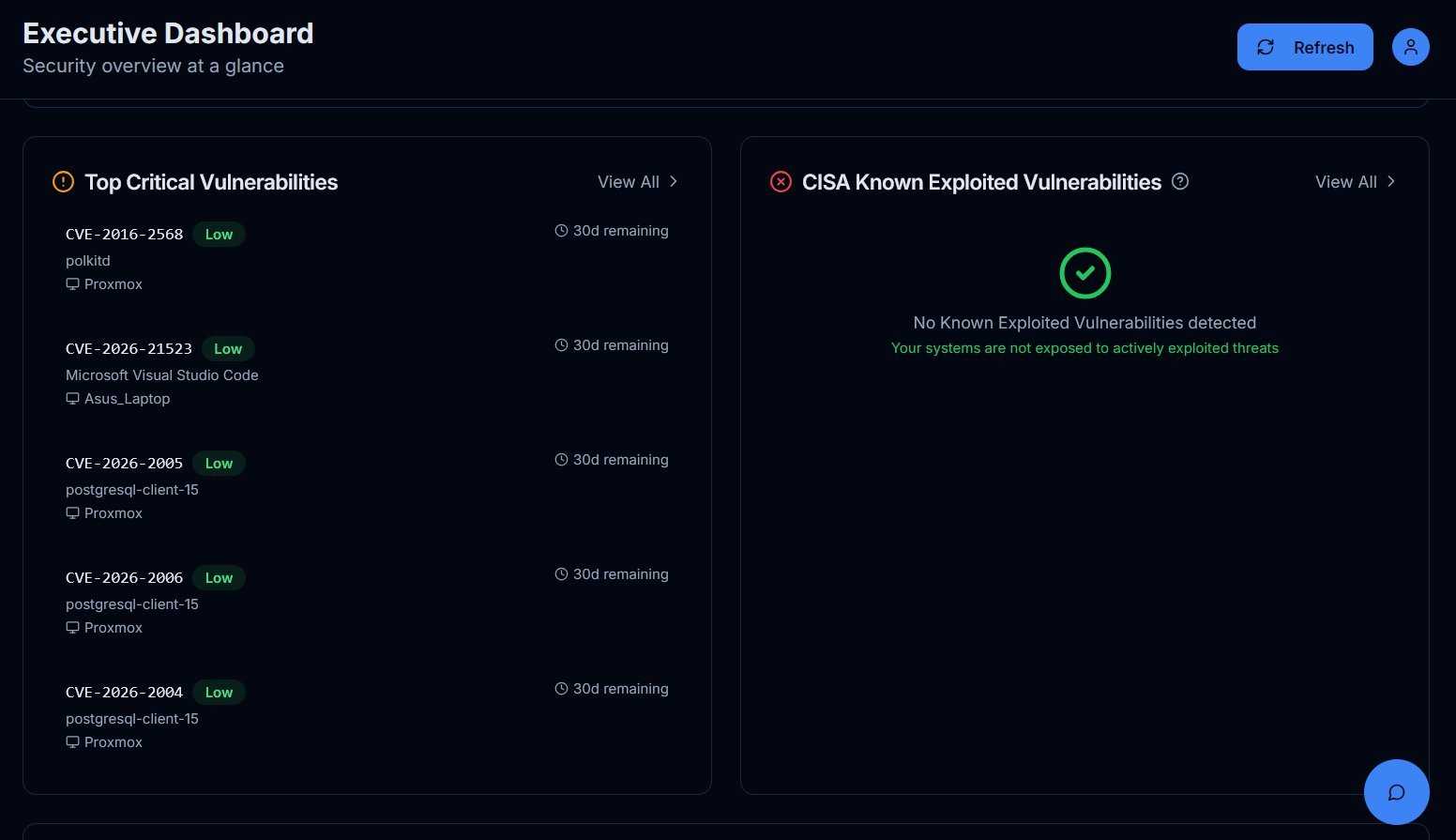 Top Vulnerabilities and CISA KEV Dashboard